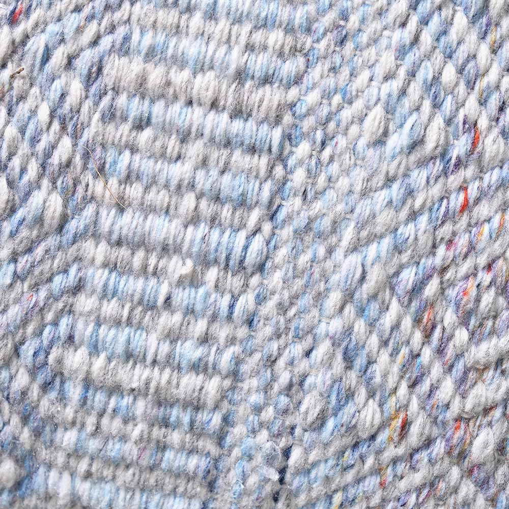 Indoor Outdoor Aqua Blue & White Inca Design Scatter Cushion
