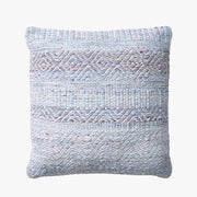 Indoor Outdoor Aqua Blue & White Inca Design Scatter Cushion