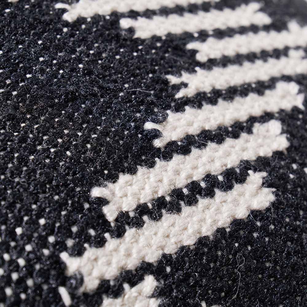 Indoor Outdoor Black & White Chevron Design Scatter Cushion