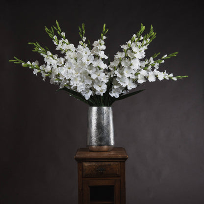 White Gladioli Flower Bundle