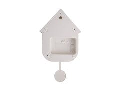 Wall Clock Modern Cuckoo ABS White