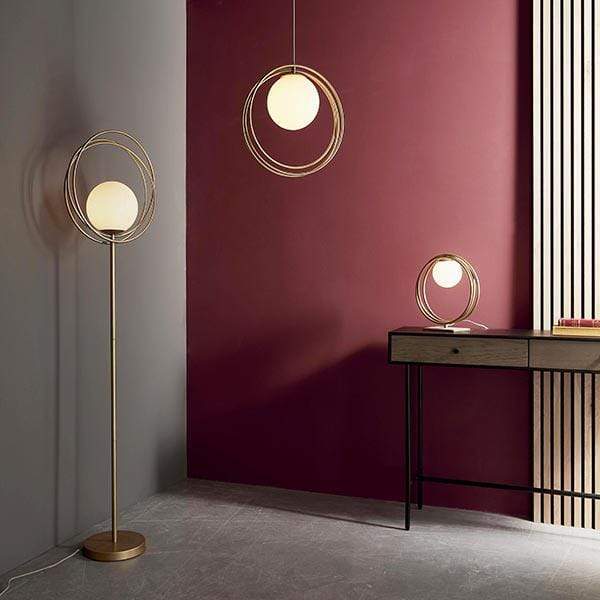 Juno Brushed Gold Floor Lamp