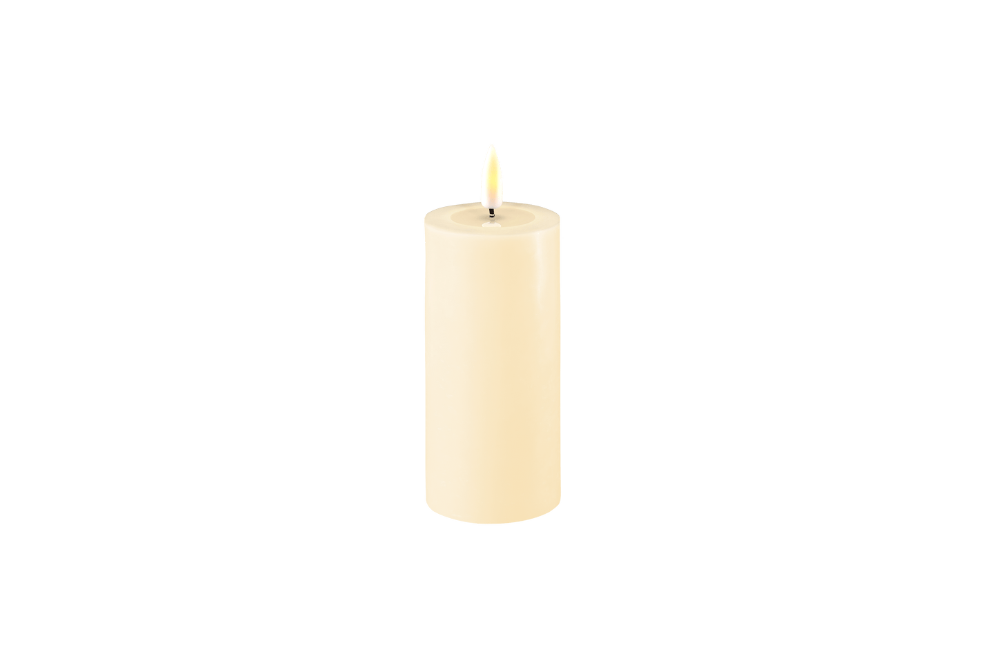 Cream LED Candle 5cm x 10cm