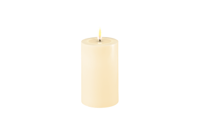 Cream LED Candle 7.5cm x 12.5cm