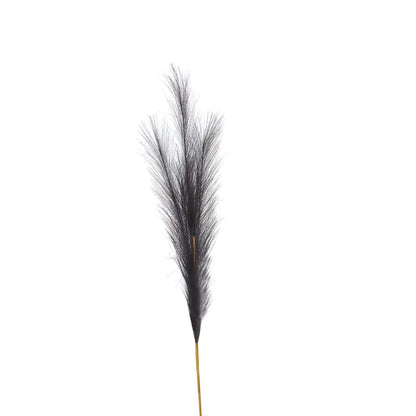 Grey Faux Pampas Grass Stem (Set of 3)