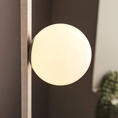 Luna 3 Light Brushed Silver Floor Lamp