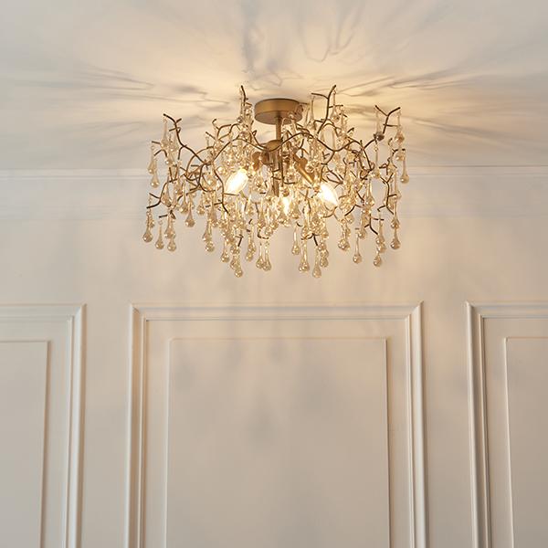 Eve 3 Light Semi Flush Ceiling Light