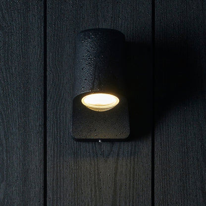 Wing Textured Black LED Wall Light