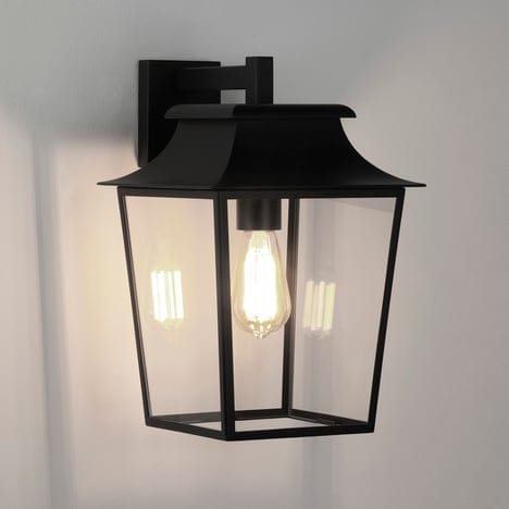 Richmond Textured Black Outdoor Wall Lantern