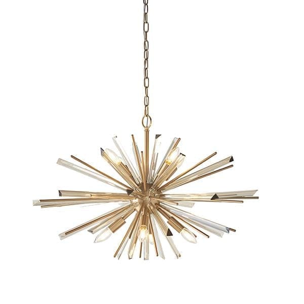 Nova 8 Light Antique Brass Pendant