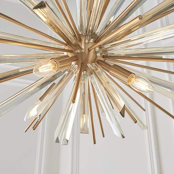 Nova 8 Light Antique Brass Pendant