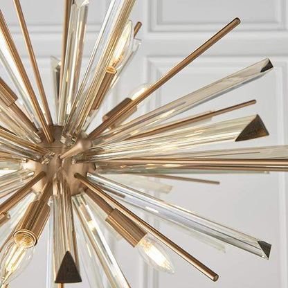 Nova 8 Light Antique Brass Pendant