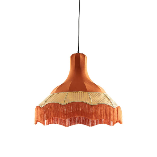 Mizia Velvet Medium 50cm Orange Pendant