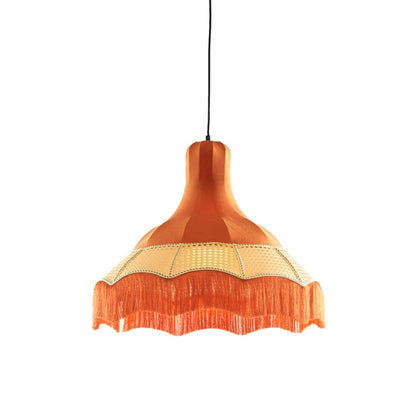 Mizia Velvet Medium 50cm Orange Pendant