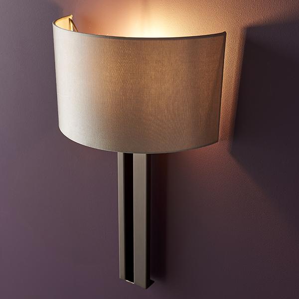 Strand Wall Light Brushed Bronze & Mink