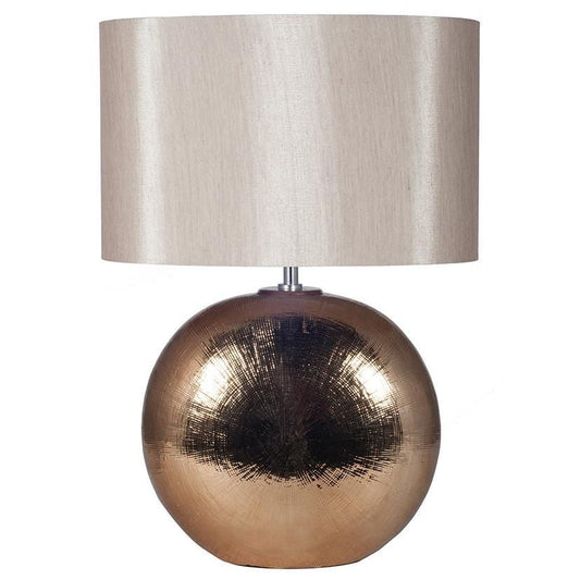 Bronze Textured Ceramic Table Lamp