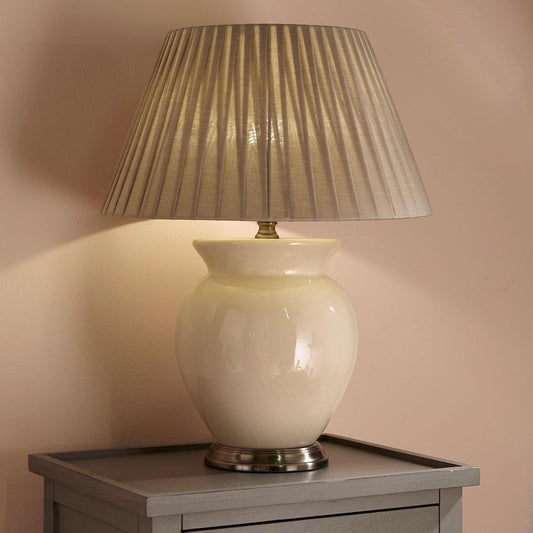 Ceramic Table Lamp with Shade