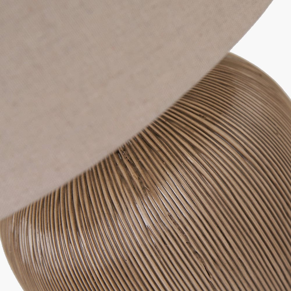 Greta Brown & Black Textured Ceramic Table Lamp