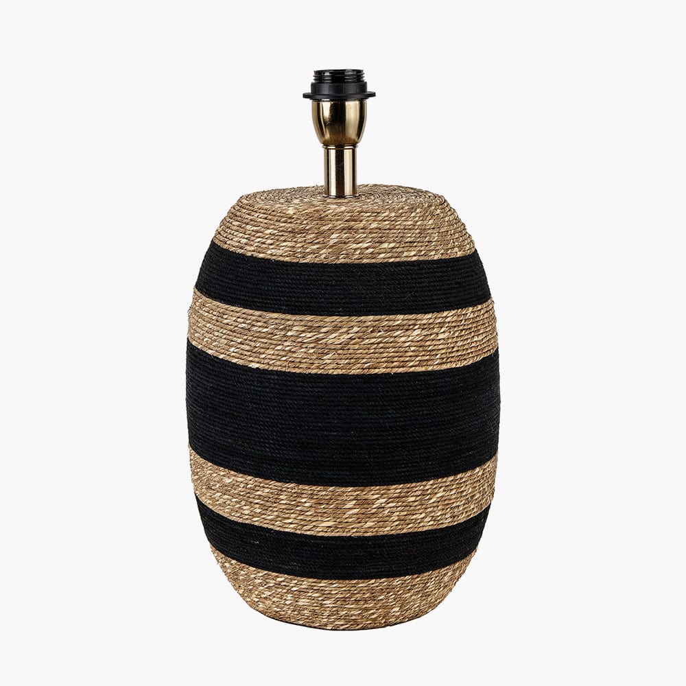 Kalutara Black & Natural Sea Grass Tall Table Lamp