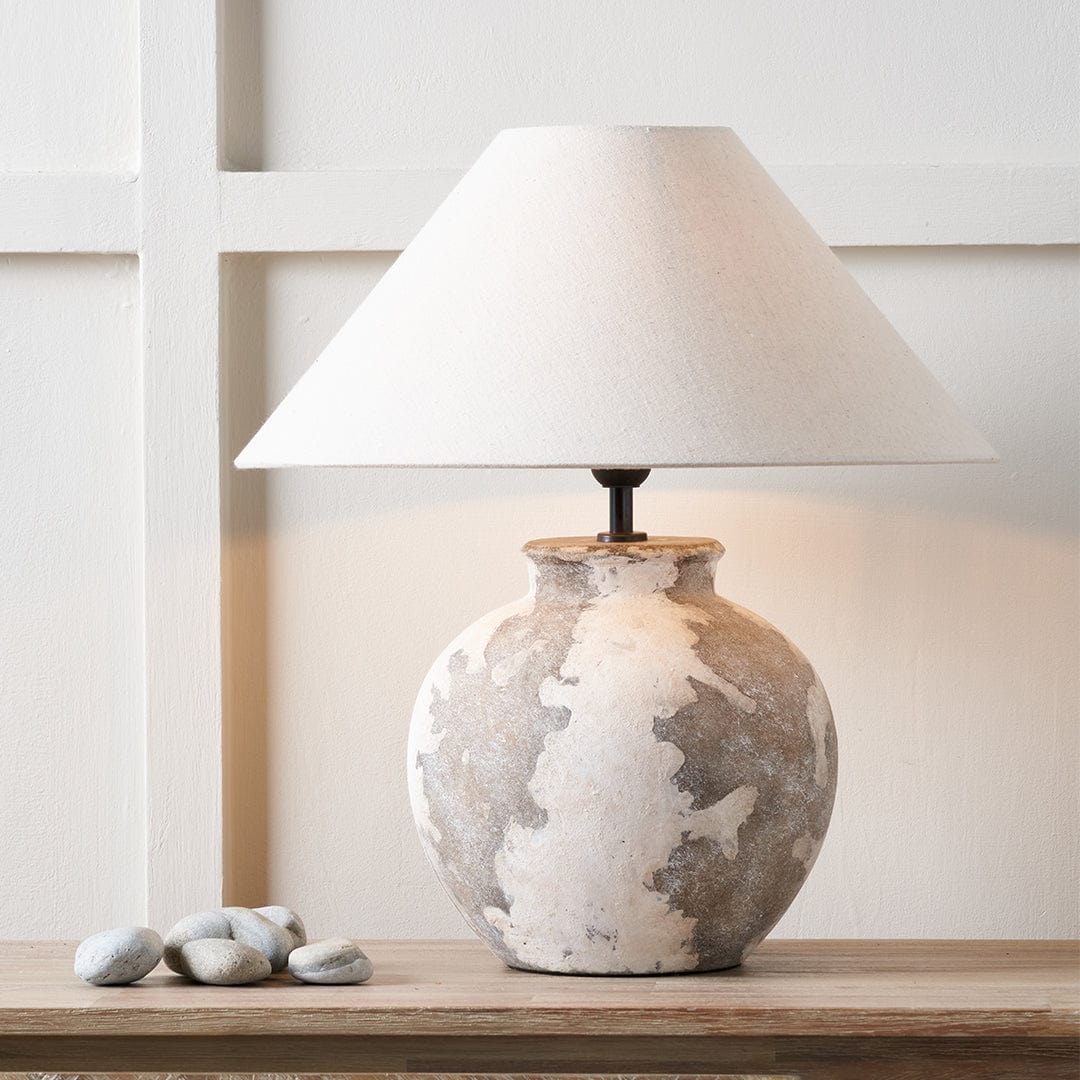 Lulia Antique Finish Stoneware Table Lamp Base