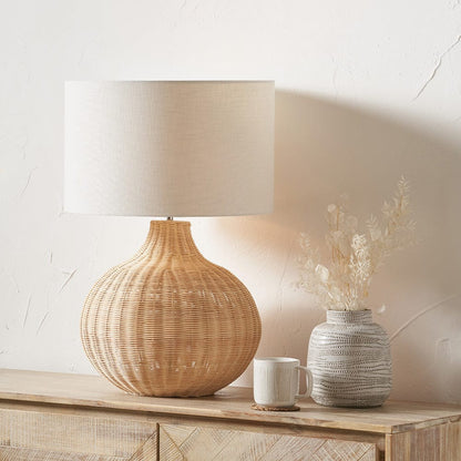 Allona Natural Rattan Table Lamp