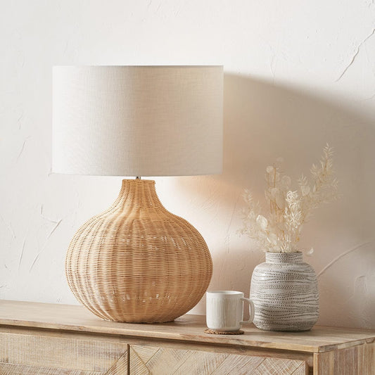 Allona Natural Rattan Table Lamp