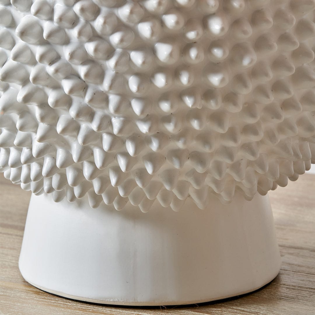 Wrenley Cream Ceramic Sea Urchin Table Lamp Base