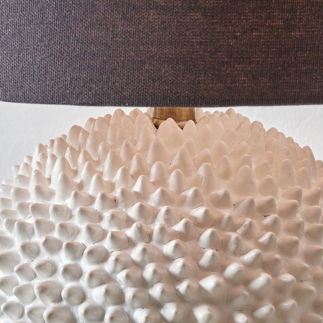 Wrenley Cream Ceramic Sea Urchin Table Lamp Base