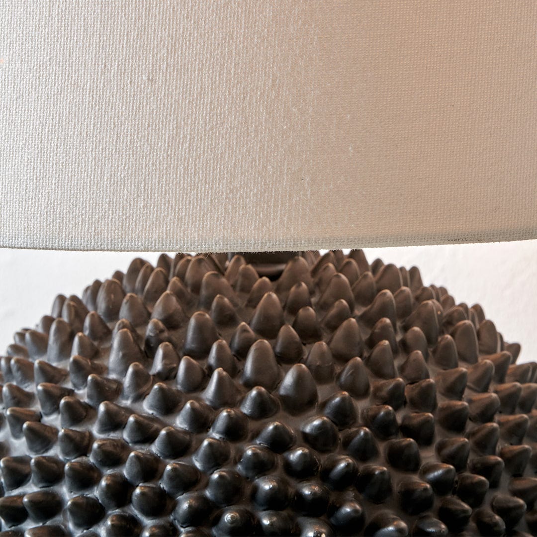 Wrenley Black Ceramic Sea Urchin Table Lamp Base