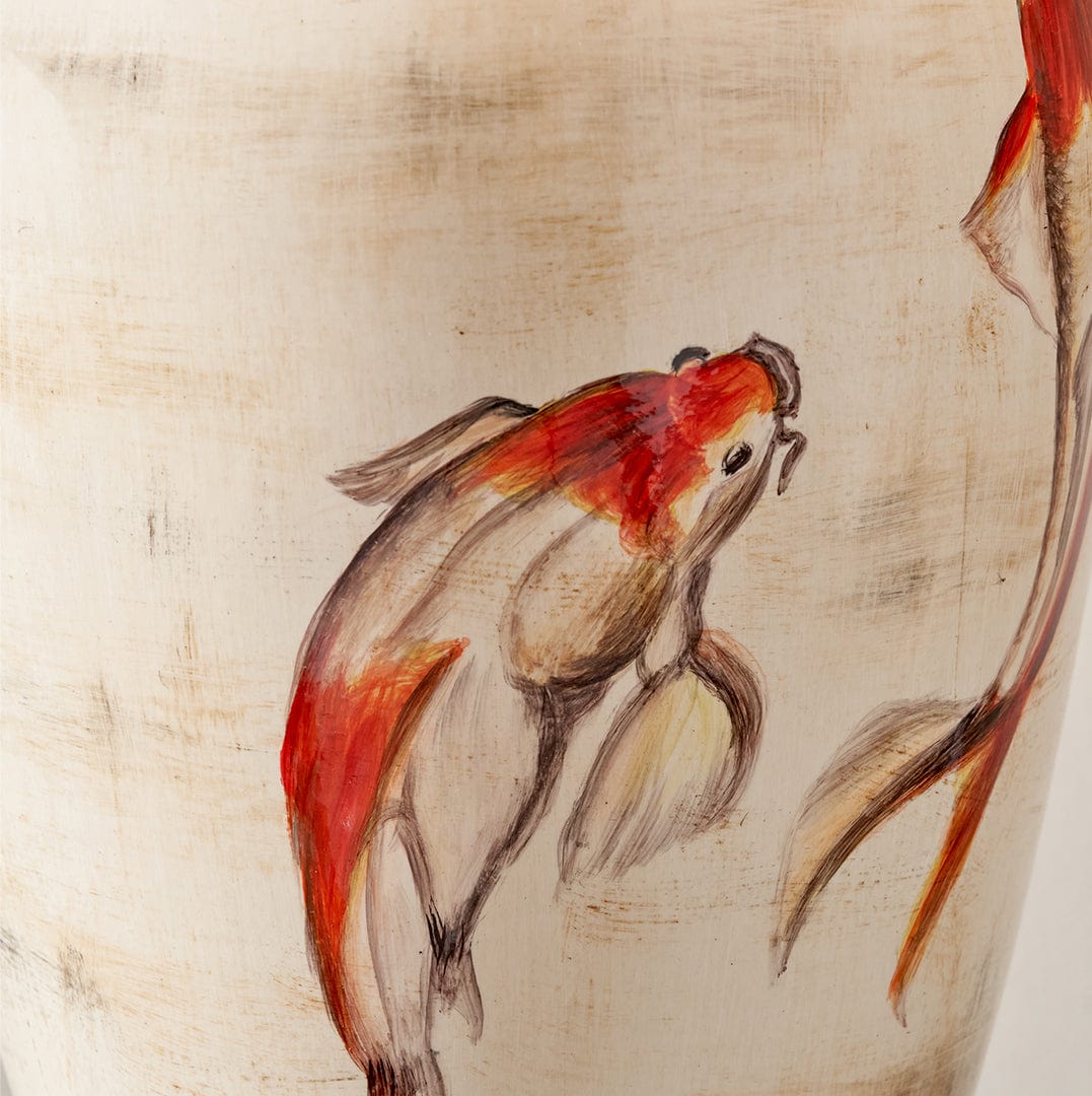 Emerayn Koi Natural Ceramic Table Lamp Base