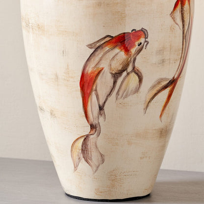 Emerayn Koi Natural Ceramic Table Lamp Base