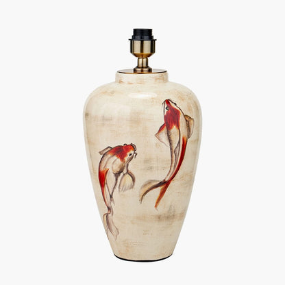 Emerayn Koi Natural Ceramic Table Lamp Base