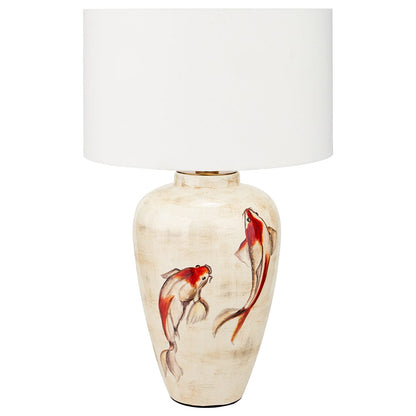 Emerayn Koi Natural Ceramic Table Lamp Base