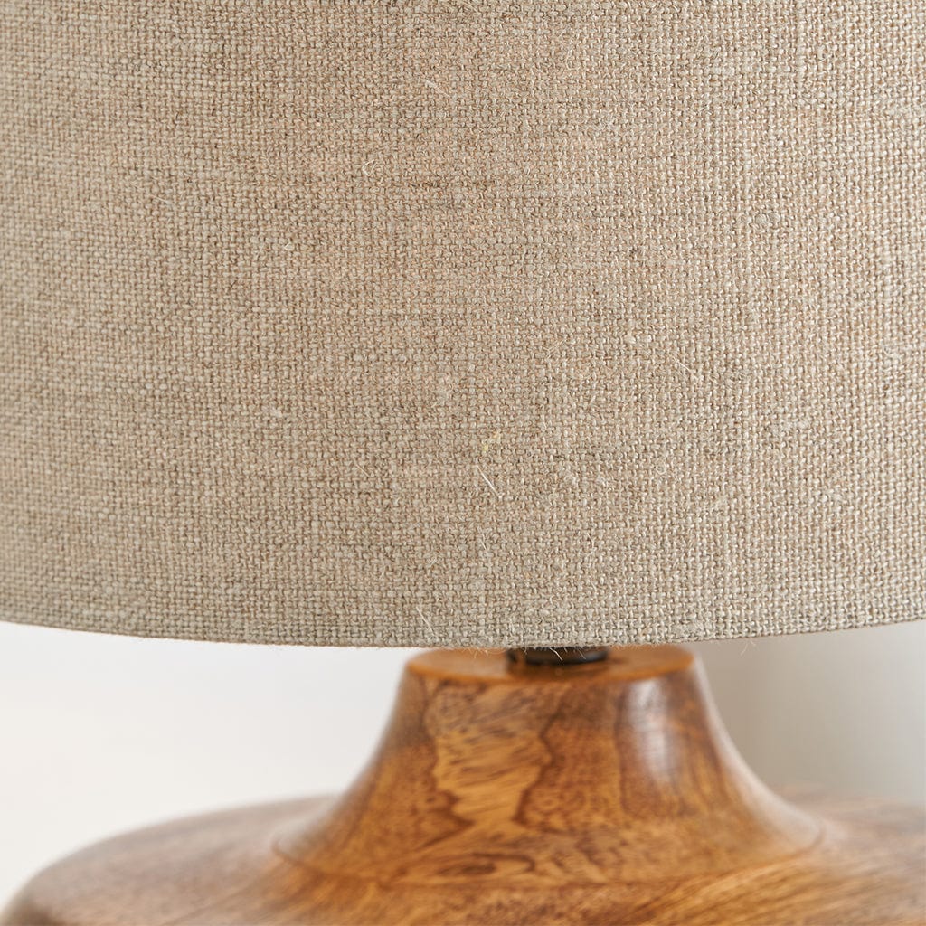 Alaric Antique Black Wash Mango Wood Table Lamp