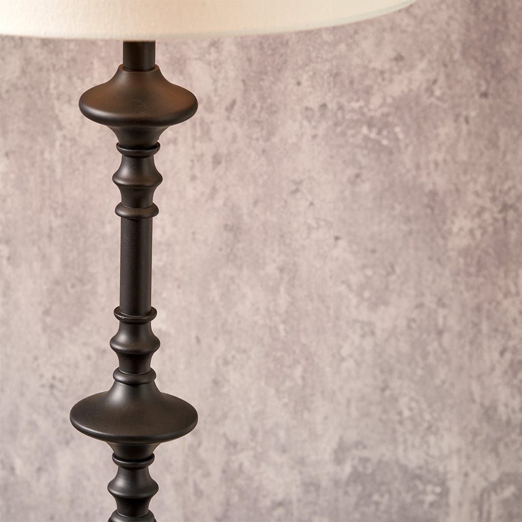 Emilio Matt Black Candlestick Table Lamp Base