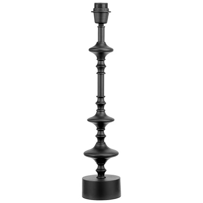 Emilio Matt Black Candlestick Table Lamp Base