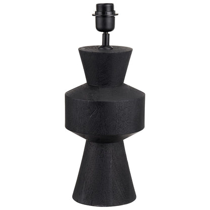 Koa Black Mango Wood Contemporary Table Lamp Base