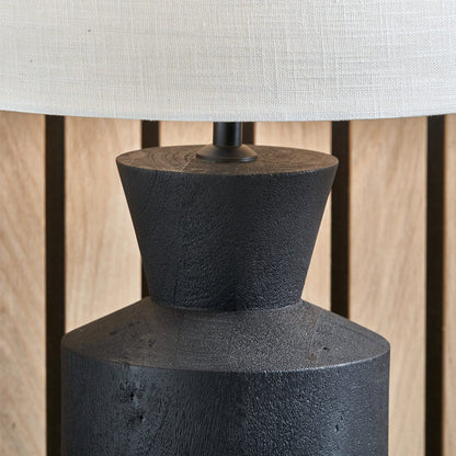 Koa Black Mango Wood Contemporary Table Lamp Base