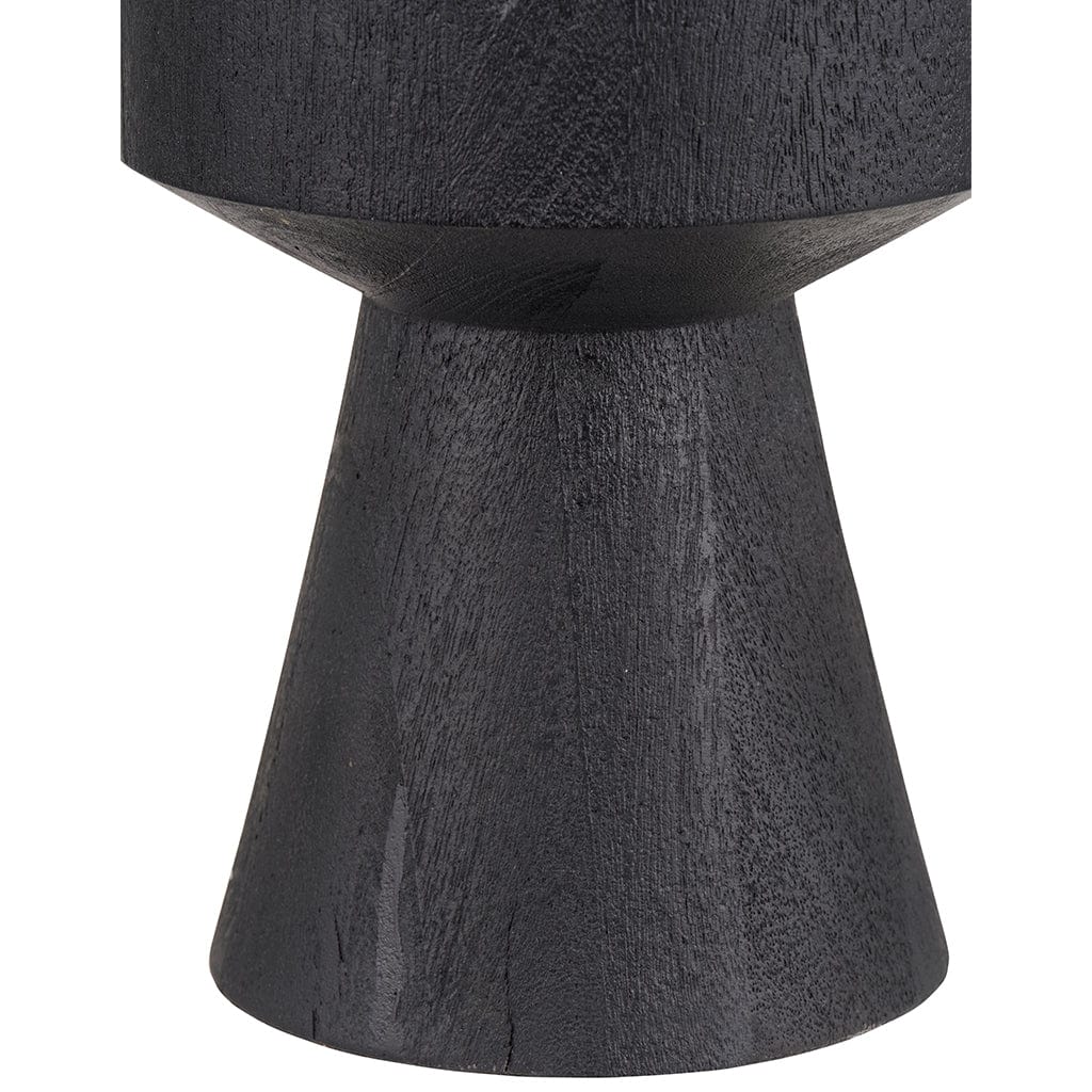 Koa Black Mango Wood Contemporary Table Lamp Base