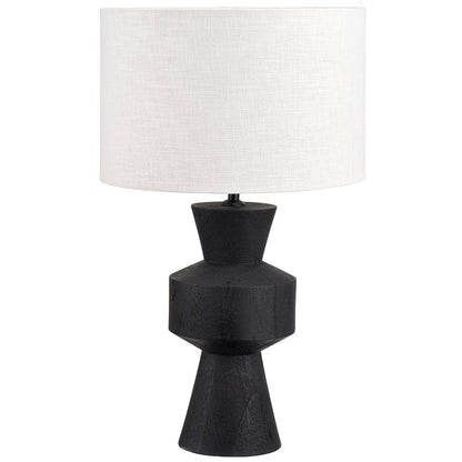 Koa Black Mango Wood Contemporary Table Lamp Base