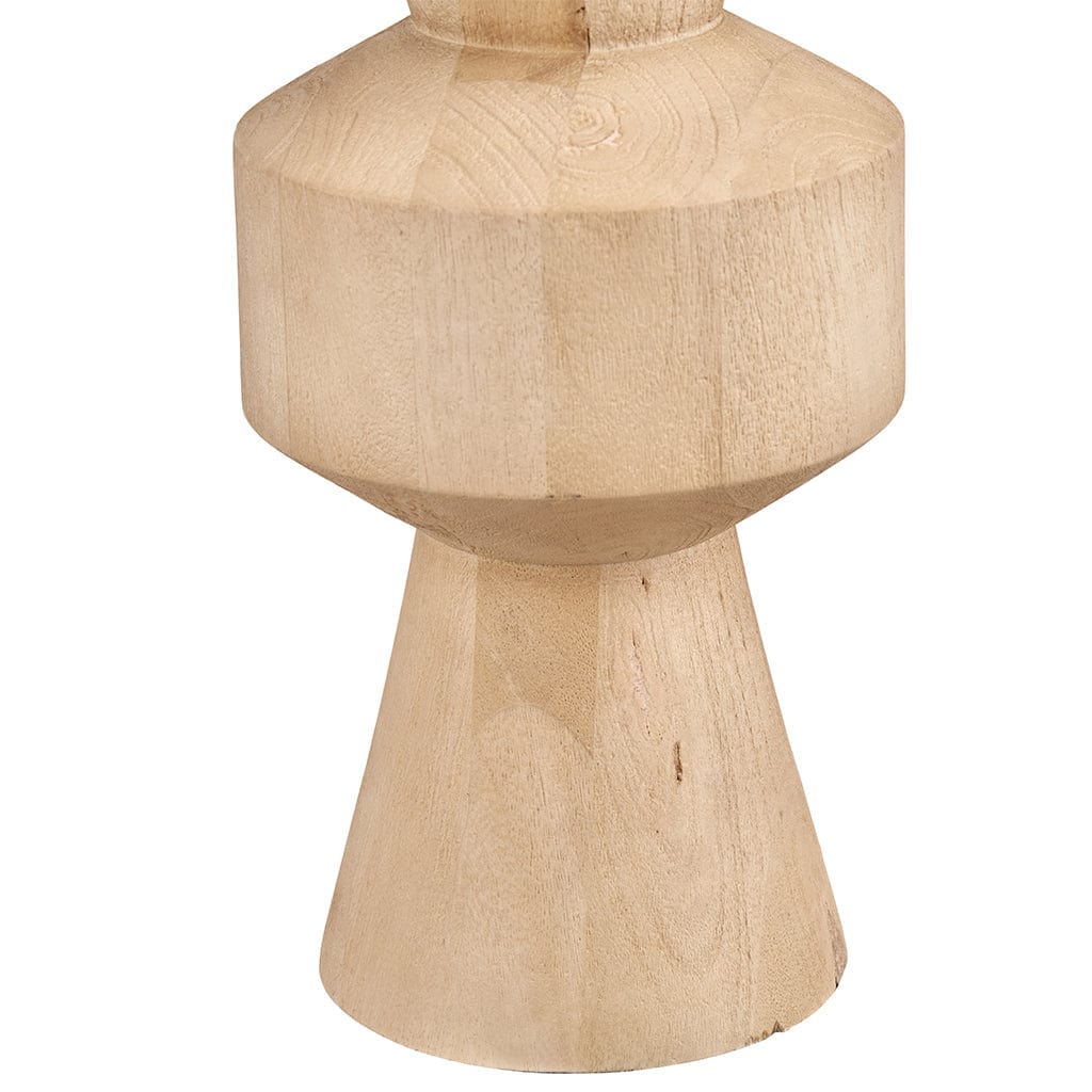 Koa Natural Mango Wood Contemporary Table Lamp Base