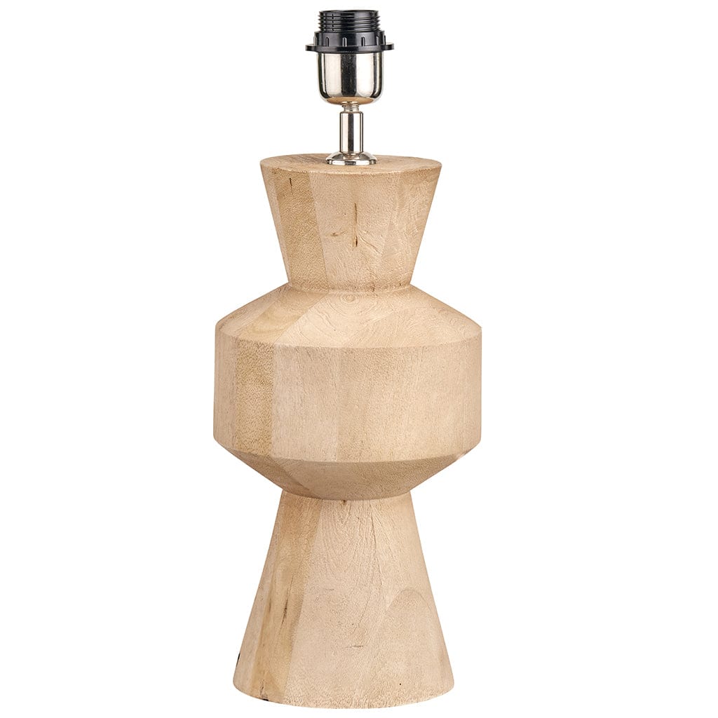 Koa Natural Mango Wood Contemporary Table Lamp Base