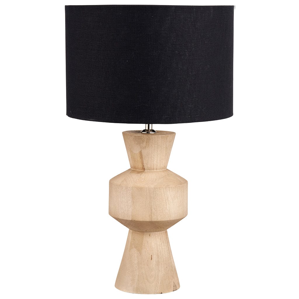 Koa Natural Mango Wood Contemporary Table Lamp Base