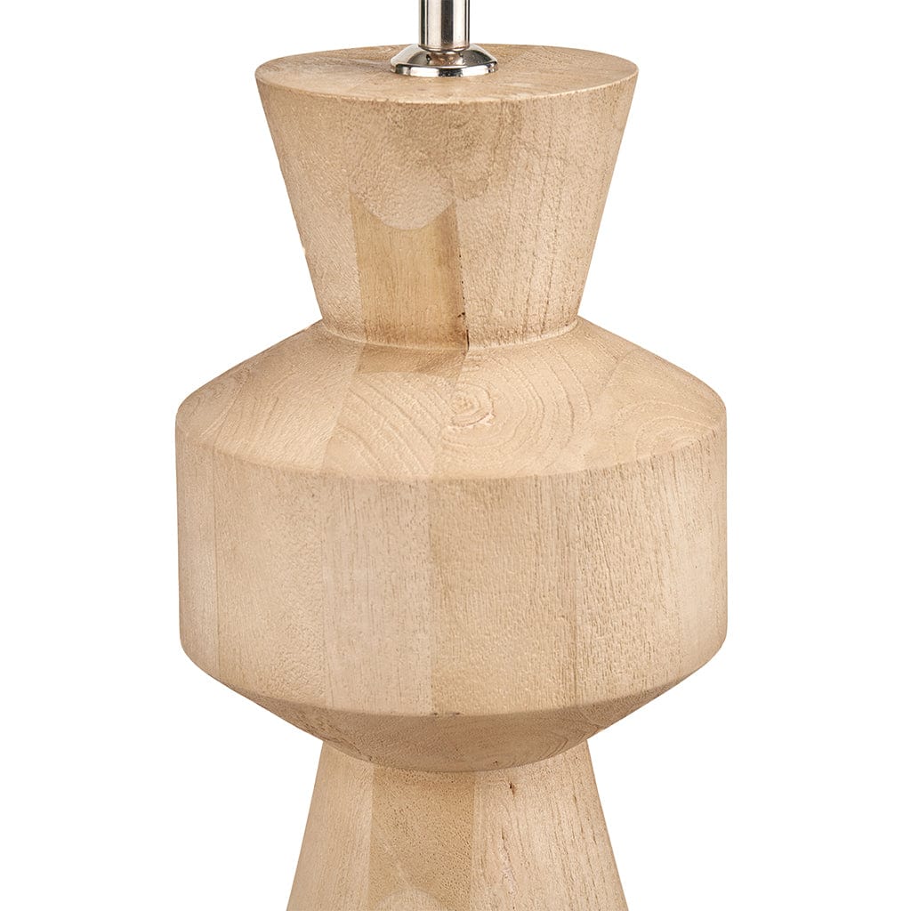 Koa Natural Mango Wood Contemporary Table Lamp Base