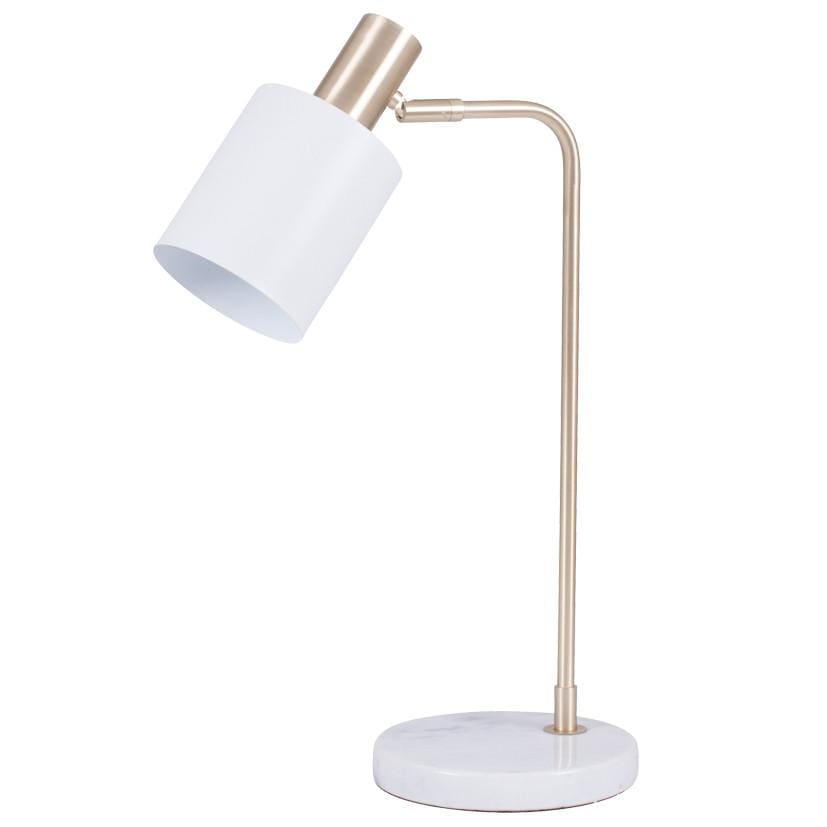 White Marble Base Retro Table Lamp