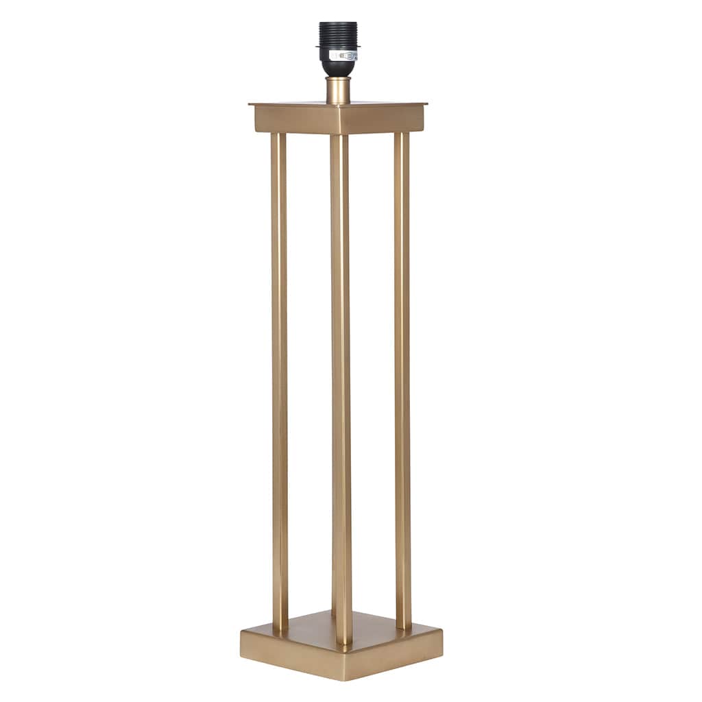 Satin Brass Metal 4 Post Table Lamp