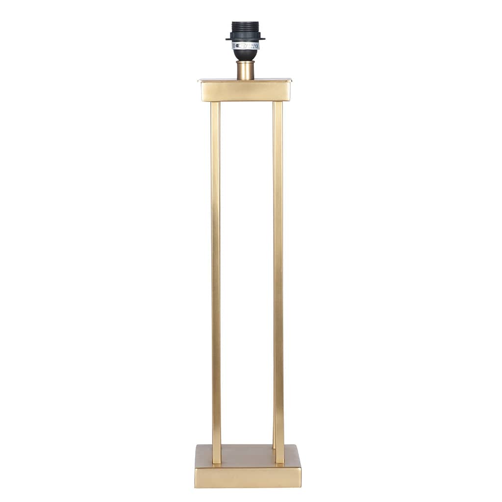 Satin Brass Metal 4 Post Table Lamp