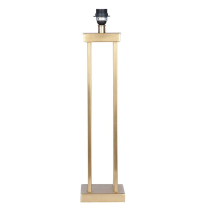 Satin Brass Metal 4 Post Table Lamp