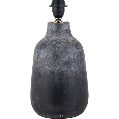 Vulcan Textured Grey Stoneware Table Lamp