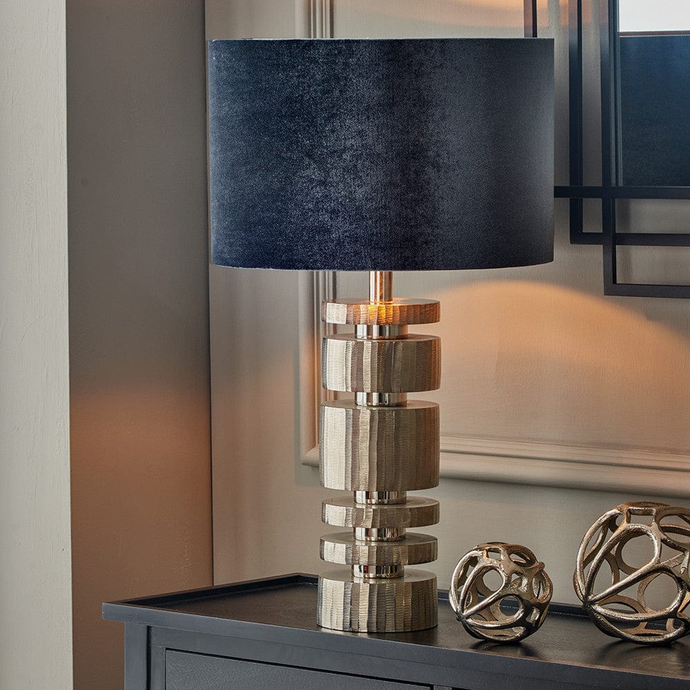 Elon Silver Table Lamp Base Only